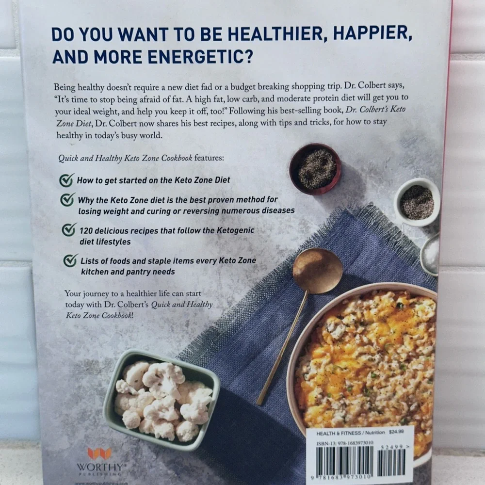 Quick and Healthy Keto Zone Cookbook by Don Colbert